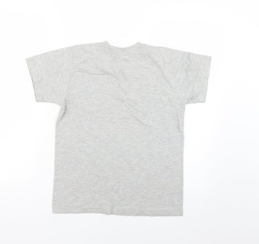 Preworn Boys Grey Basic T-Shirt Size 10-11 Years