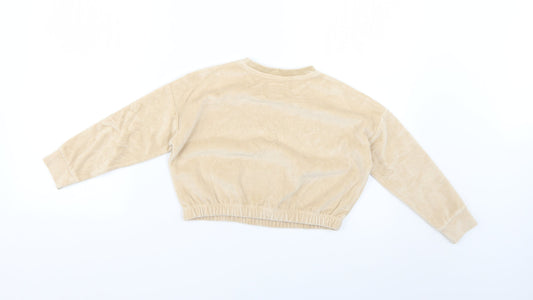 George Girls Beige Pullover Jumper Size 4-5 Years