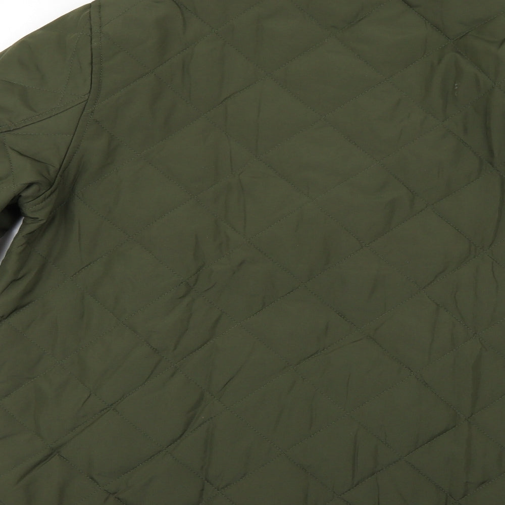 Mens UK Size 42 crivet Green Overcoat