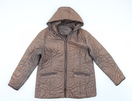 Womens UK Size 14 Finesse Brown Jacket