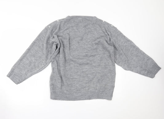 Sapphire Womens Grey Pullover Jumper Size XL