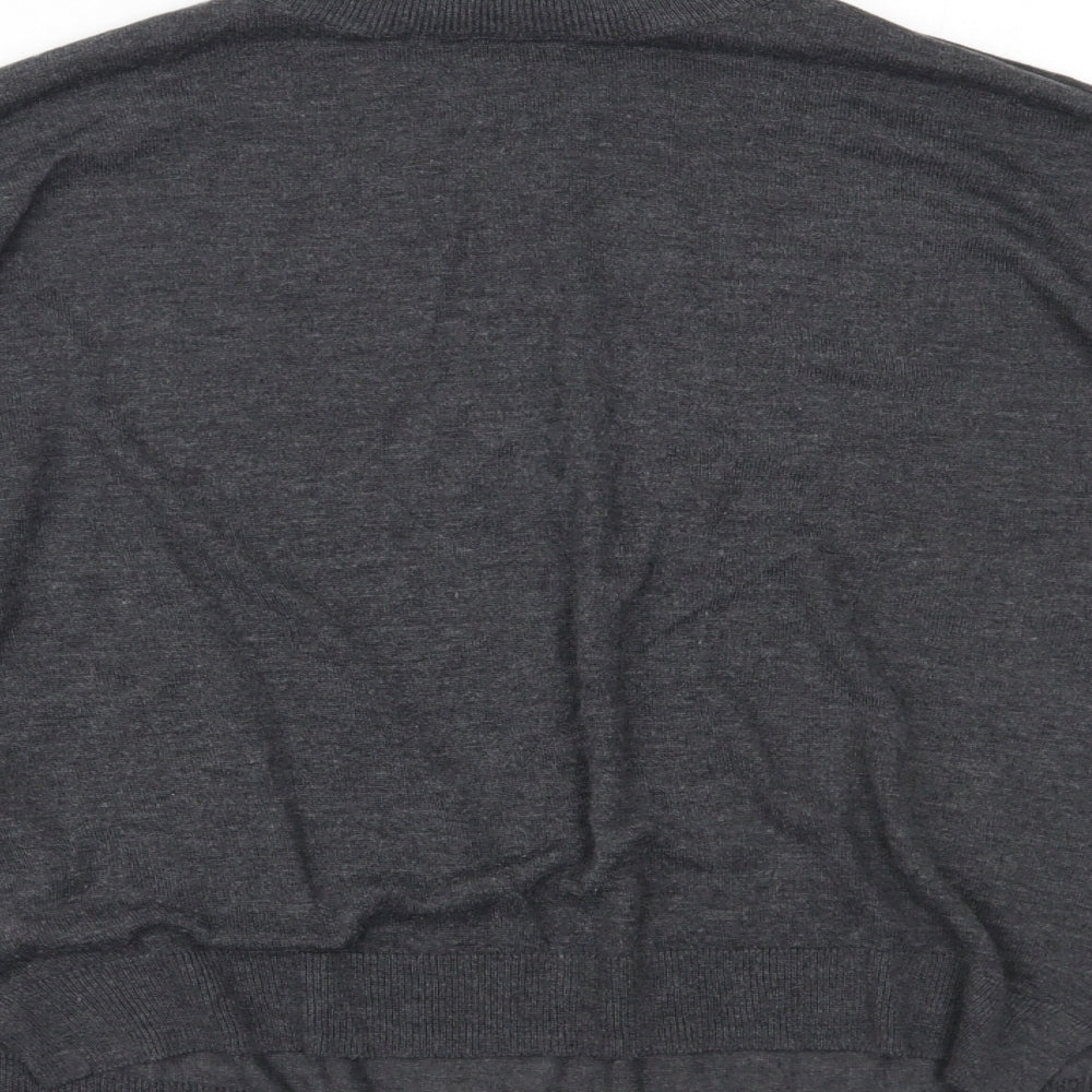 Womens UK Size 12 Dorothy Perkins Grey Basic Blouse