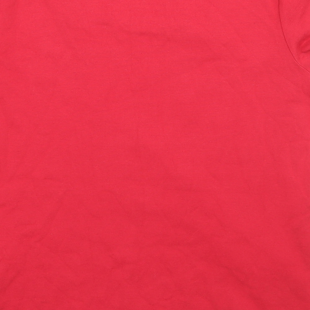 Womens UK Size M BM Red Basic T-Shirt