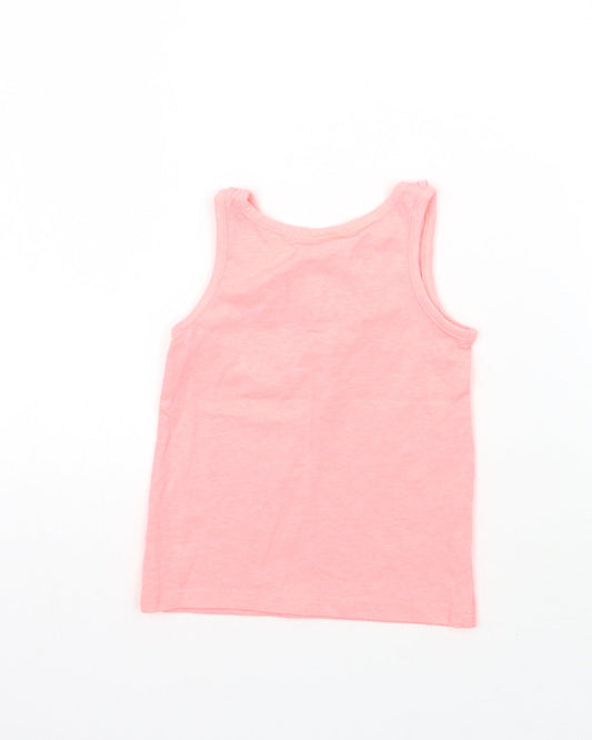 Palomino Girls Pink Basic Tank Size 2-3 Years
