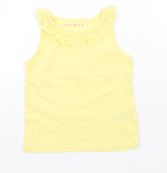 Nutmeg Girls Yellow Basic Tank Size 12-18 Months