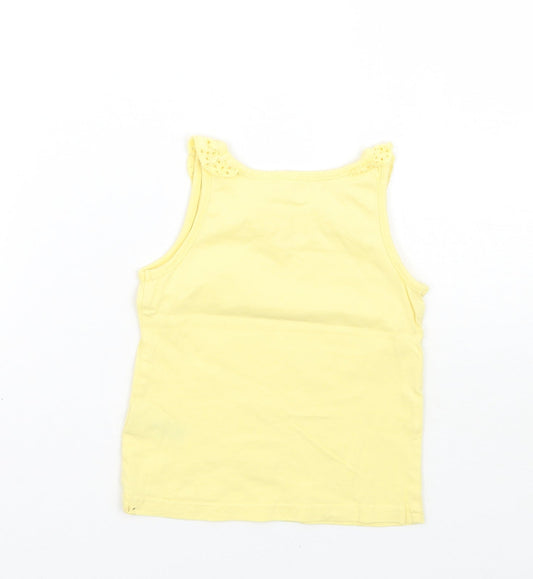 Nutmeg Girls Yellow Basic Tank Size 12-18 Months
