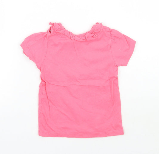 Nutmeg Girls Pink Basic T-Shirt Size 12 Months