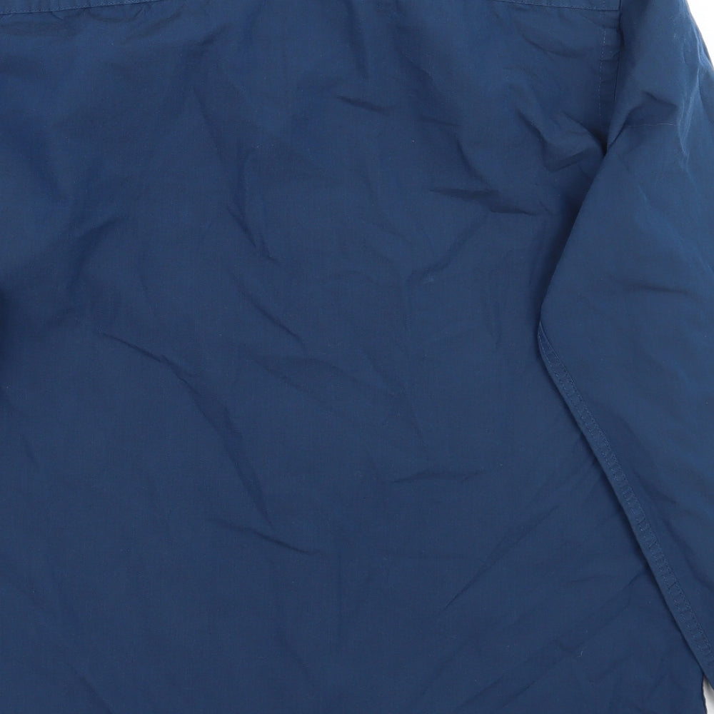 Mens UK Size M Newlook Blue Button-Up Long Sleeve Casual Shirt