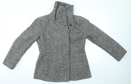 Womens UK Size 14 BHS Grey Overcoat