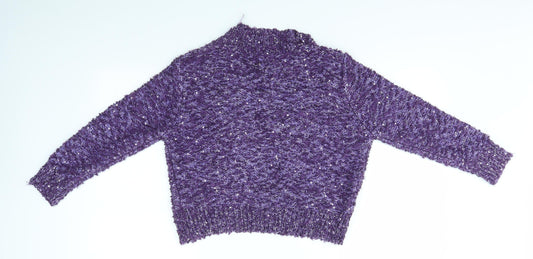 Preworn Womens Purple Cardigan Jumper Size S