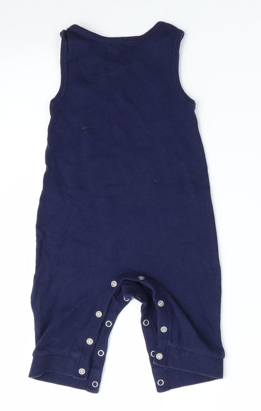 George Boys Blue Romper One-Piece Size 3-6 Months