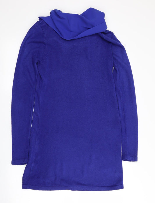 Marks and Spencer Womens Blue Fit & Flare - Fabric Neck Knitted body