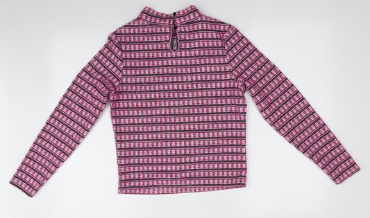 Primark Womens Pink Striped Pullover Jumper Size 6