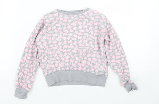 Matalan Girls Multicoloured Animal Print Pullover Sweatshirt Size 4-5 Years