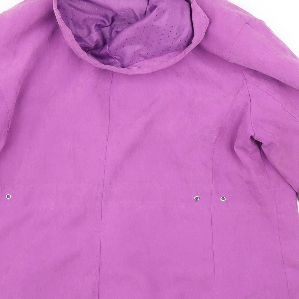 Womens UK Size M BM Purple Overcoat