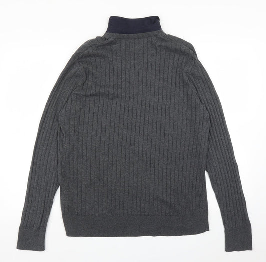 M&S Mens Grey Pullover Jumper Size L