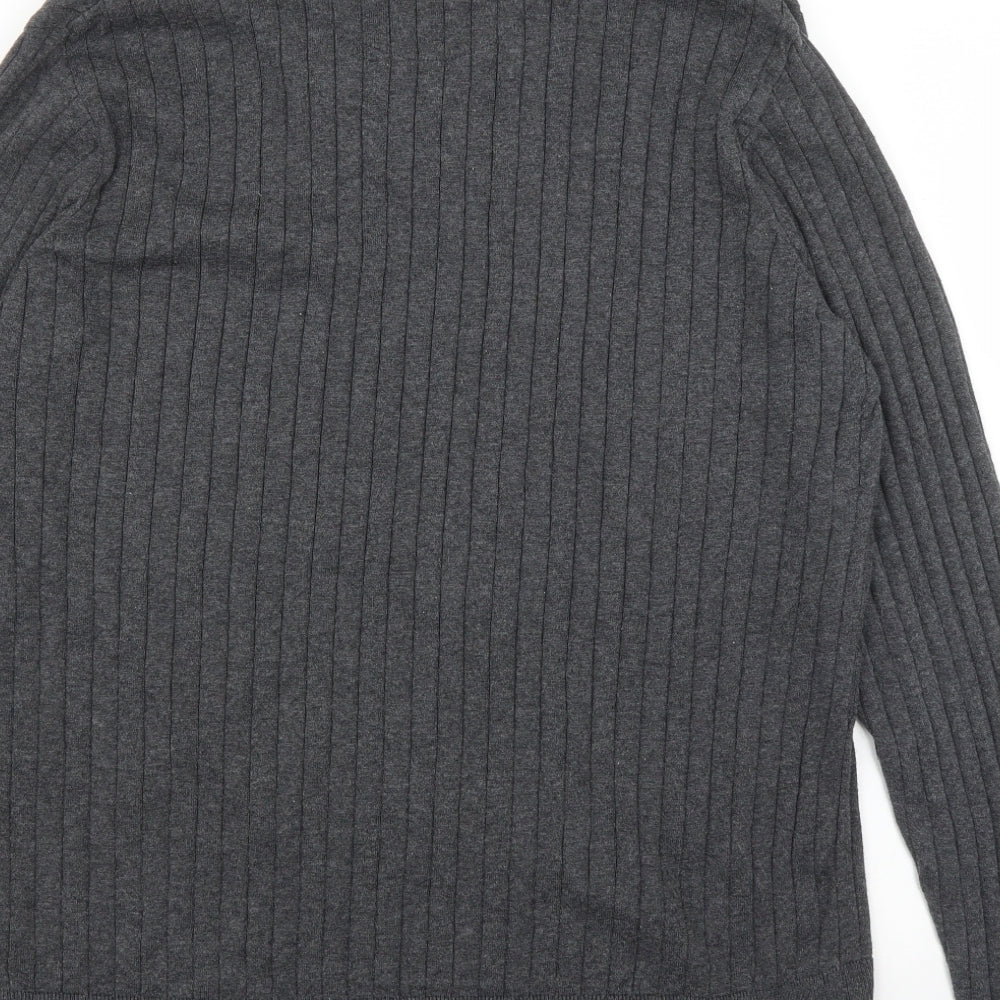 M&S Mens Grey Pullover Jumper Size L