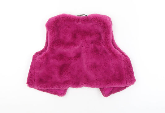 George Girls Purple Windbreaker Waistcoat Size 3-4 Years