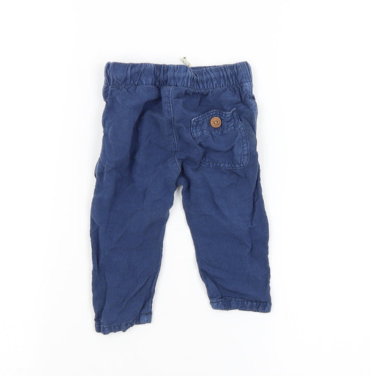Zara Baby Blue Jogger Trousers Size 6-9 Months