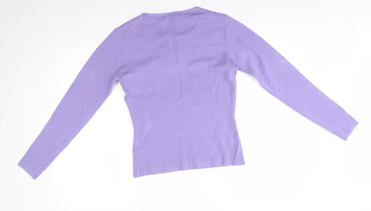Lingara Womens Purple Pullover Jumper Size S