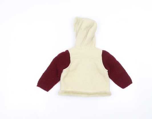 st bernard Baby White Jacket Size 9-12 Months