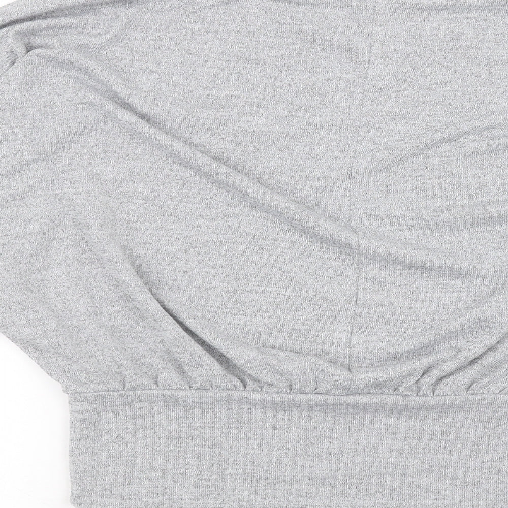 Womens UK Size S New Look Grey Basic T-Shirt