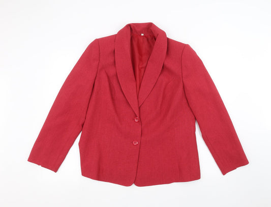 Womens UK Size 14 EWM Red Jacket
