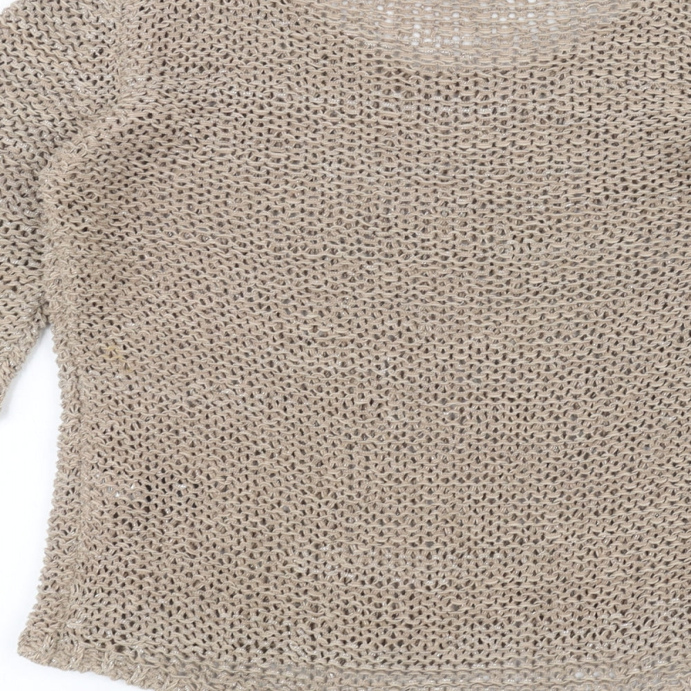 Womens UK Size M NEXT Brown Pullover Jumper