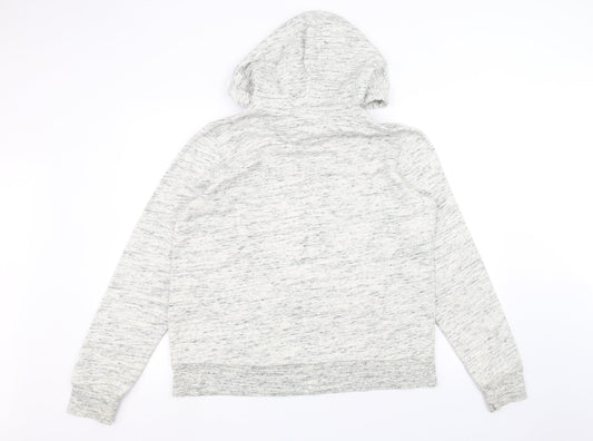 Mens UK Size L H&M White Pullover Hoodie