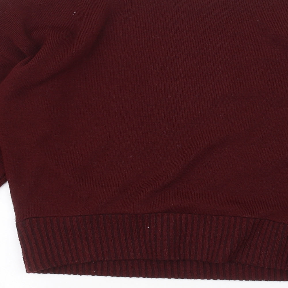 Womens UK Size M PRETTYLITTLETHING Red Pullover Jumper
