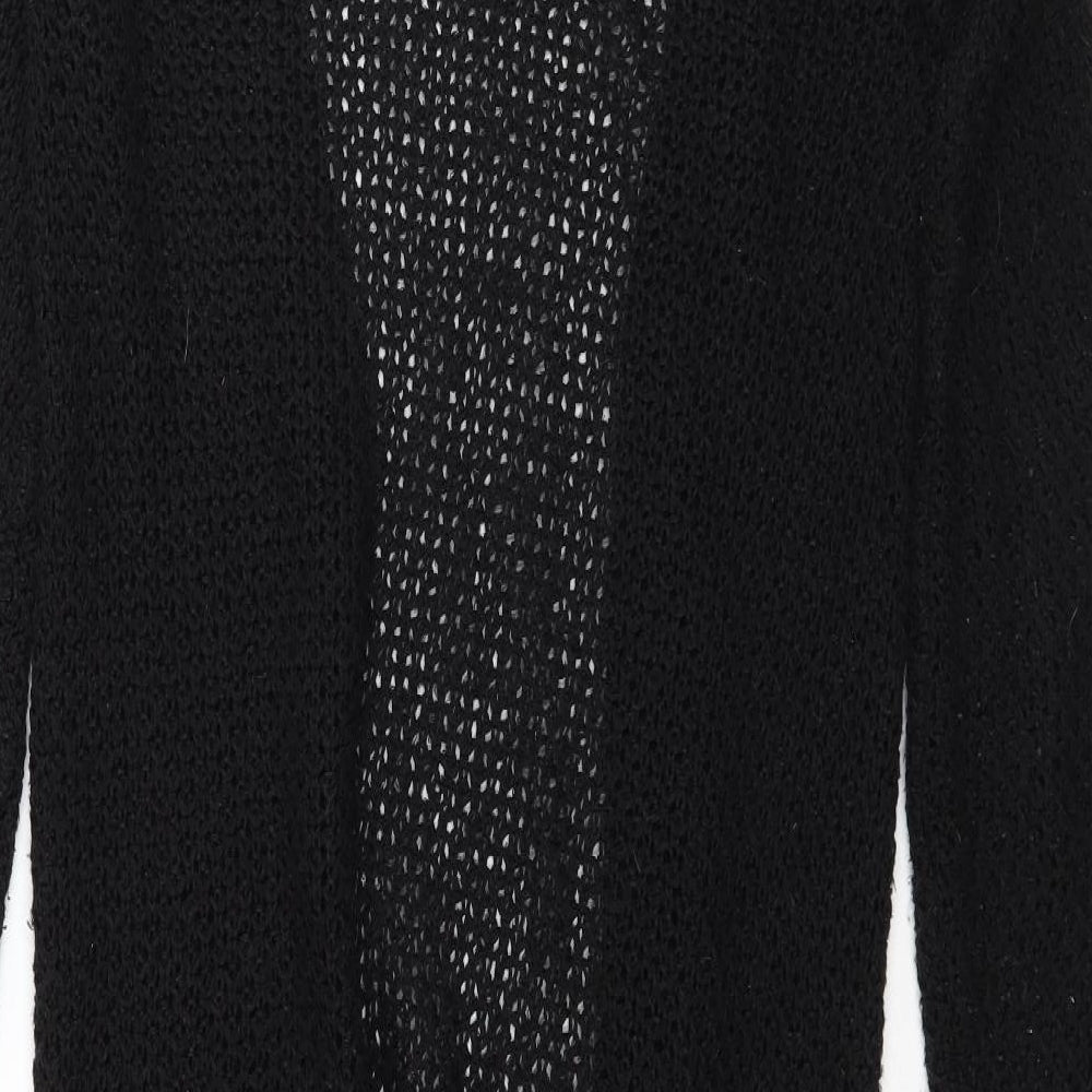 F&F Womens Black Knit Cape Jumper Size 8