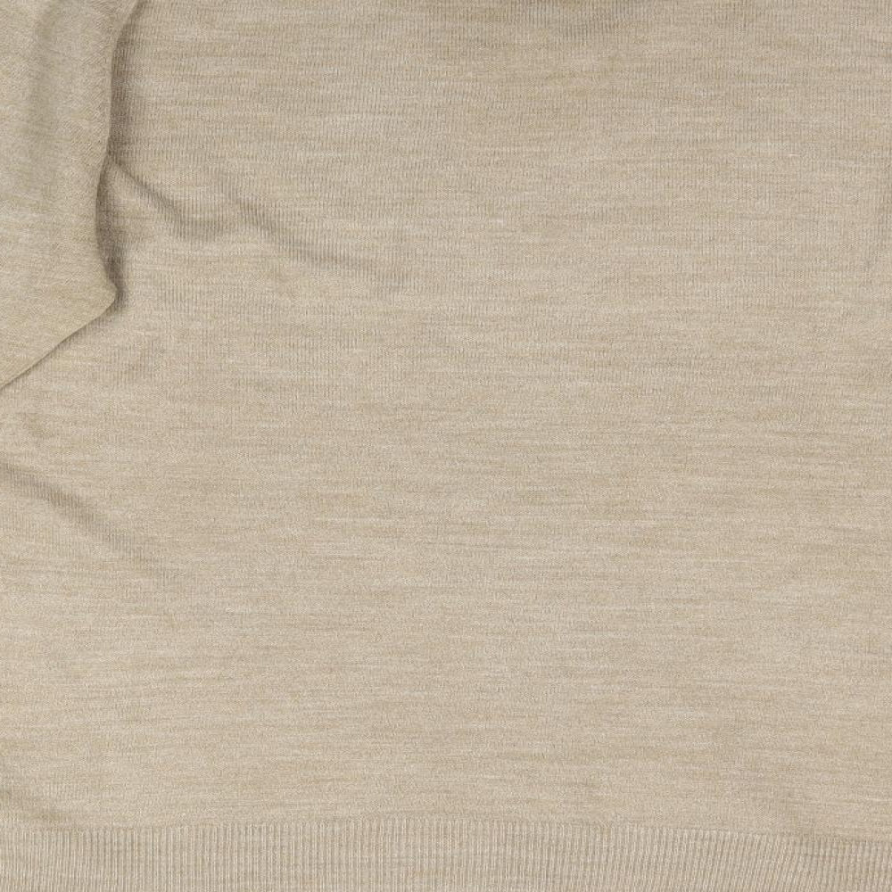 Wolsey Mens Beige Knit Pullover Jumper Size M