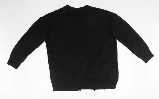 Womens UK Size M Pep & CO Black Cardigan Jumper
