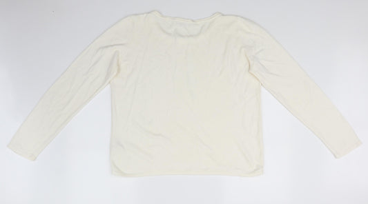 George Womens White Pullover Jumper Size 20