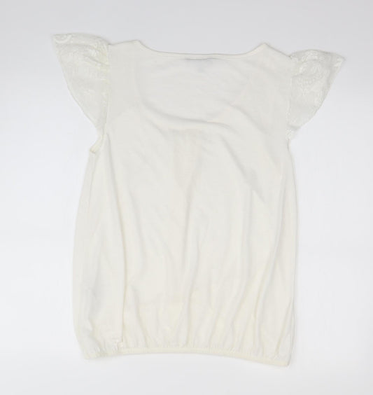 Red Herring Womens Ivory Basic Blouse Size 14