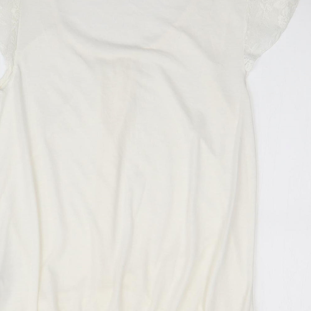 Red Herring Womens Ivory Basic Blouse Size 14