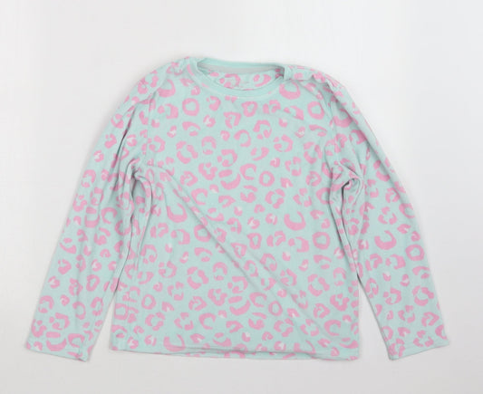 Primark Girls Blue Animal Print Top Pyjama Top Size 8-9 Years