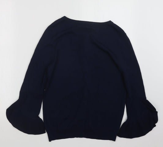 NEXT Womens Blue Knit Cardigan Jumper Size 8