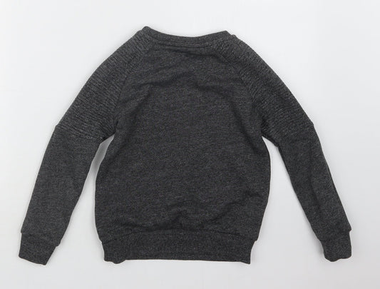George Boys Grey Pullover Jumper Size 5-6 Years