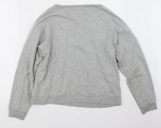 Womens UK Size 10 Topshop Grey Pullover Jumper