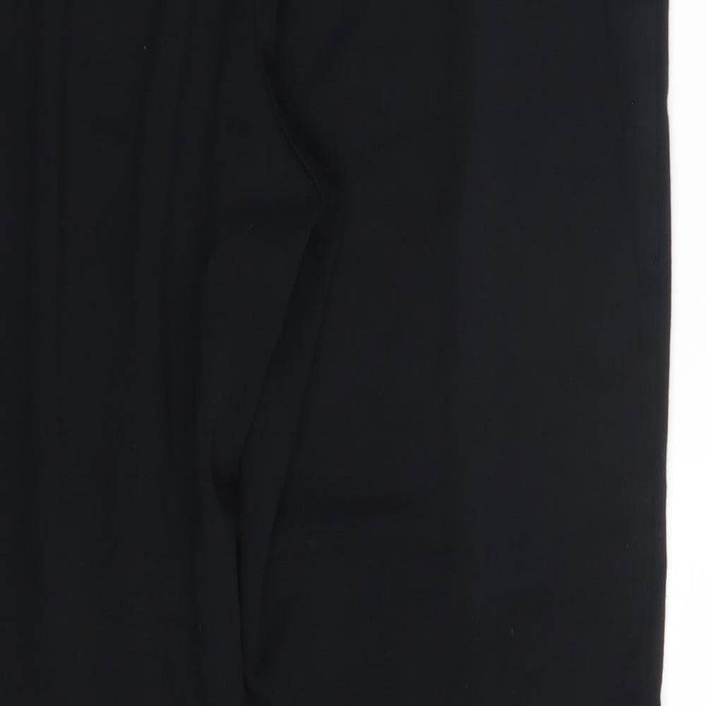 Womens UK Size 10 M&S Regular Fit Black Trousers