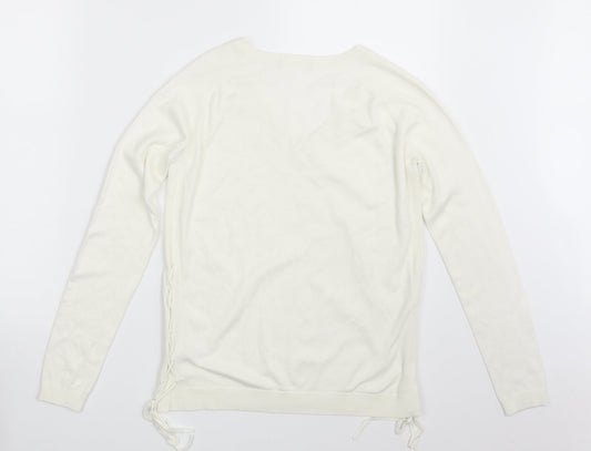 TU Womens Ivory Pullover Jumper Size 8