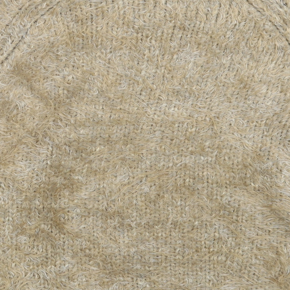 Womens UK Size 10 M&S Beige Pullover Jumper