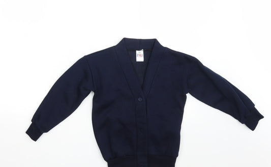 JMJ Girls Blue Cardigan Jumper Size S