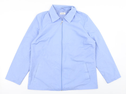 Womens UK Size 14 Damart Blue Pea Coat