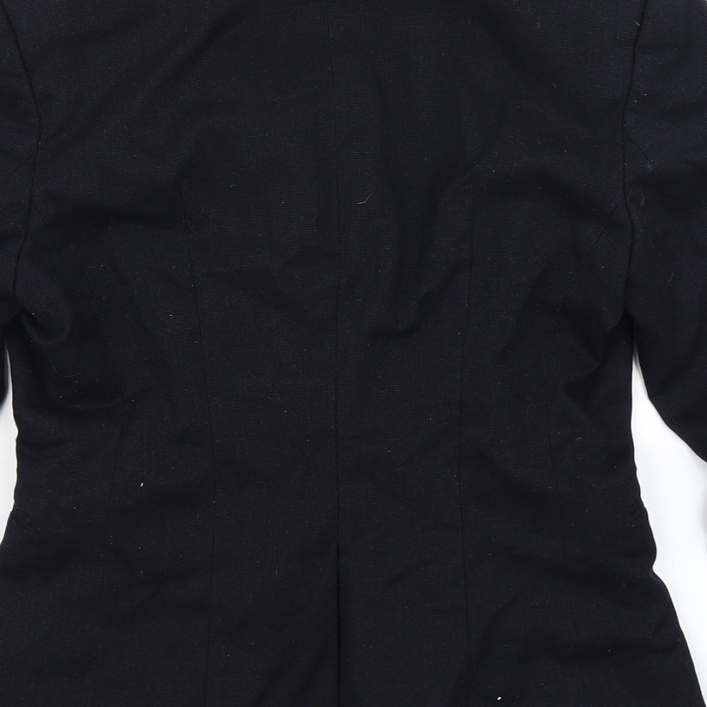 H&M Womens Blue Jacket Blazer Size 8