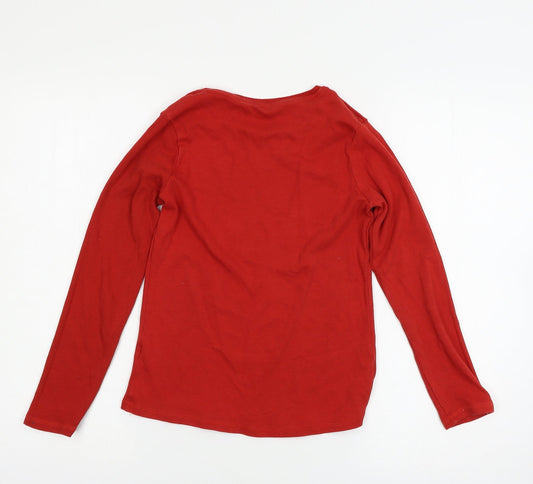 George Boys Red Jersey Basic T-Shirt Size 11-12 Years - Christmas Crew 2019