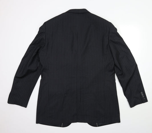 Mens UK Size 44 Preworn Regular Black Suit Jacket