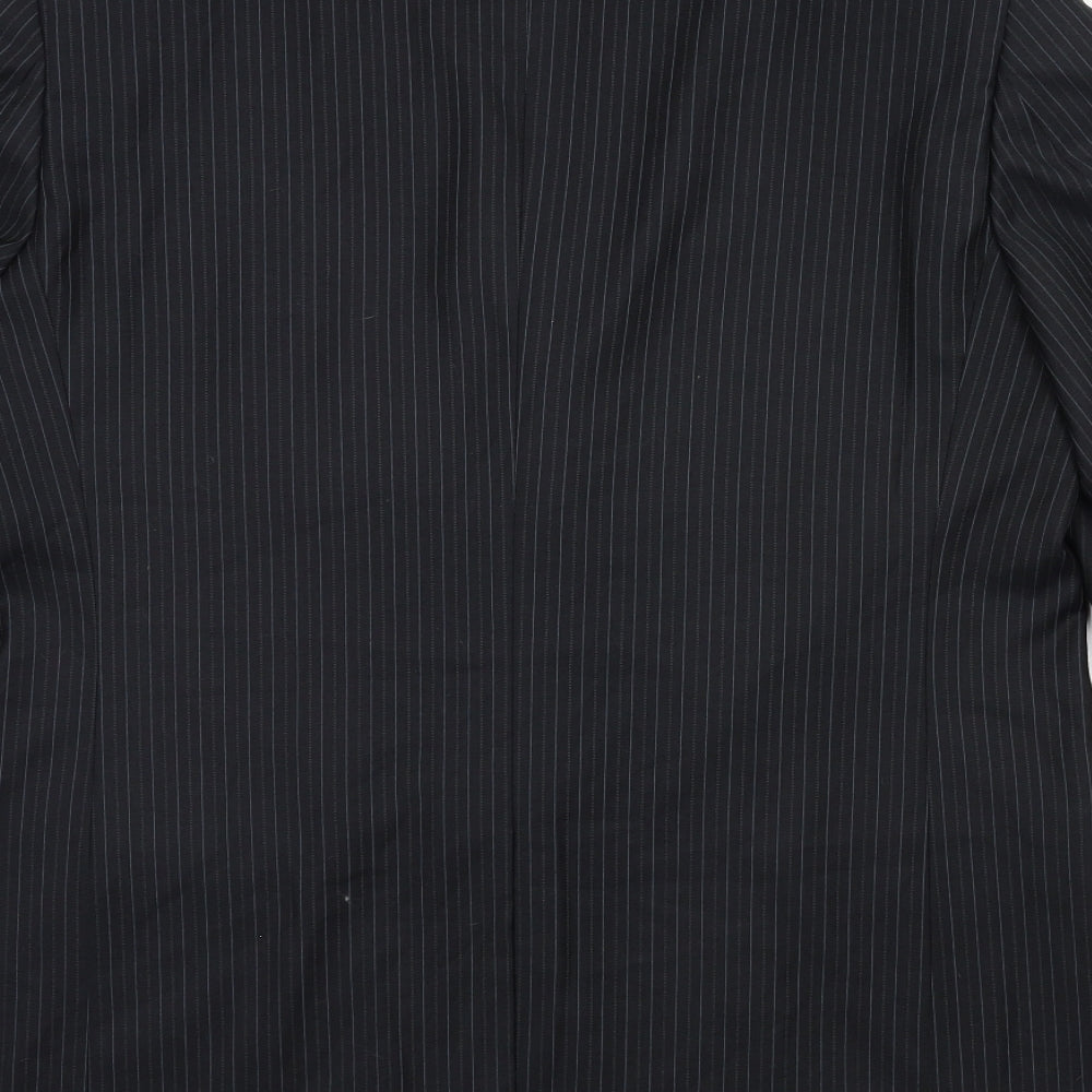 Mens UK Size 44 Preworn Regular Black Suit Jacket