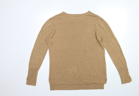 Primark Womens Brown Knit Pullover Jumper Size 14